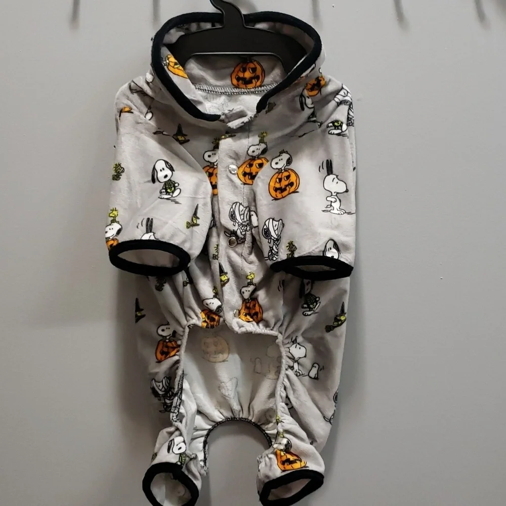 Peanuts by Berkshire Pet Pajamas Snoopy Light Gray NWT